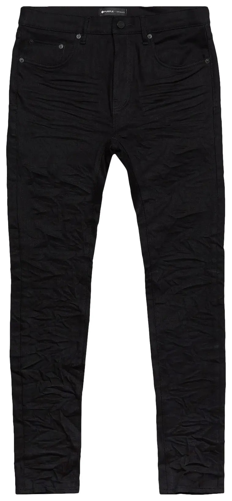 Purple Brand Low Rise Skinny Jeans Black Raw (P001-BLKR222)