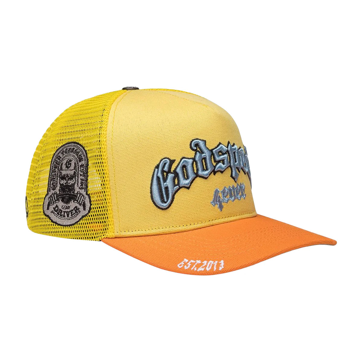 Godspeed Forever Trucker Hat Yellow Orange
