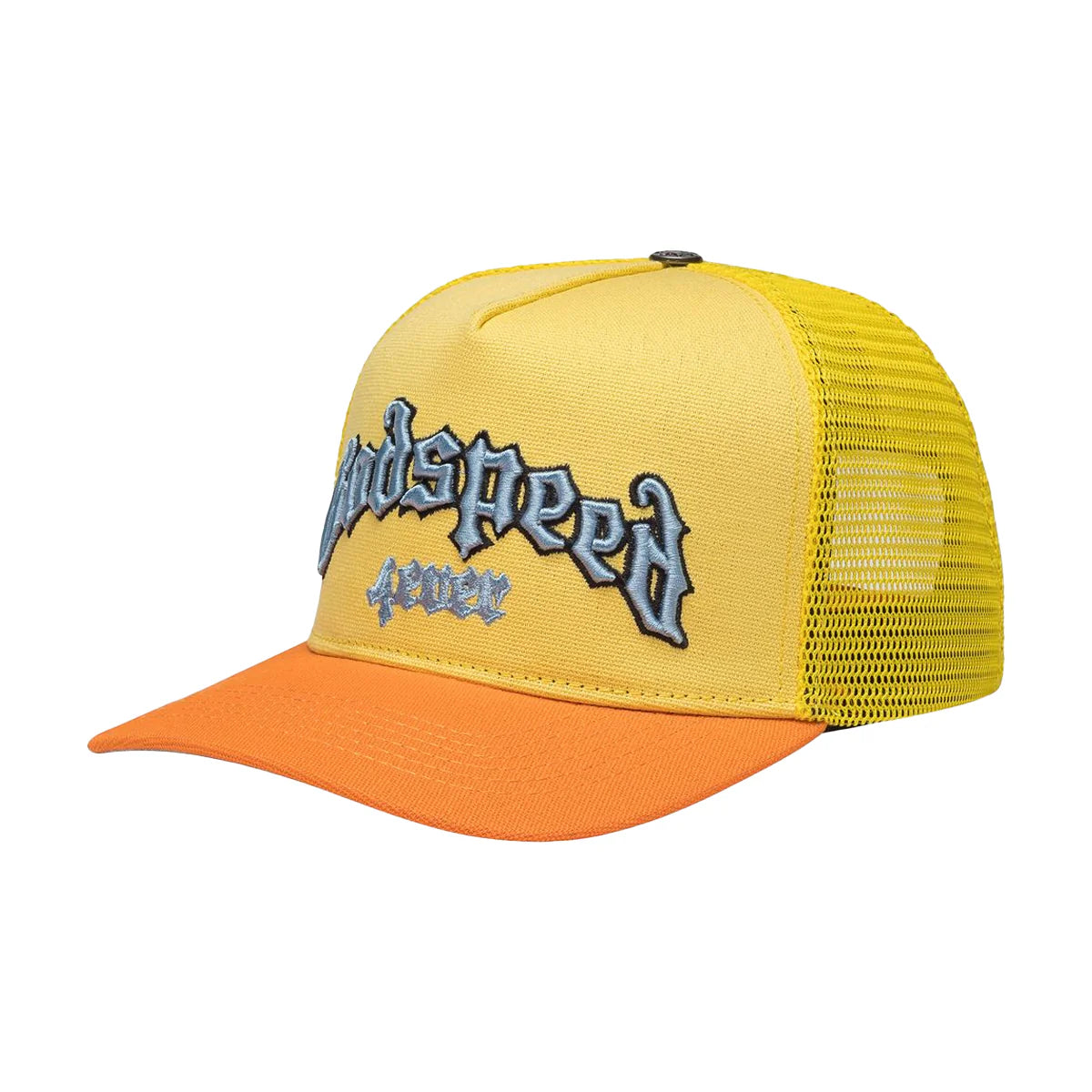 Godspeed Forever Trucker Hat Yellow Orange