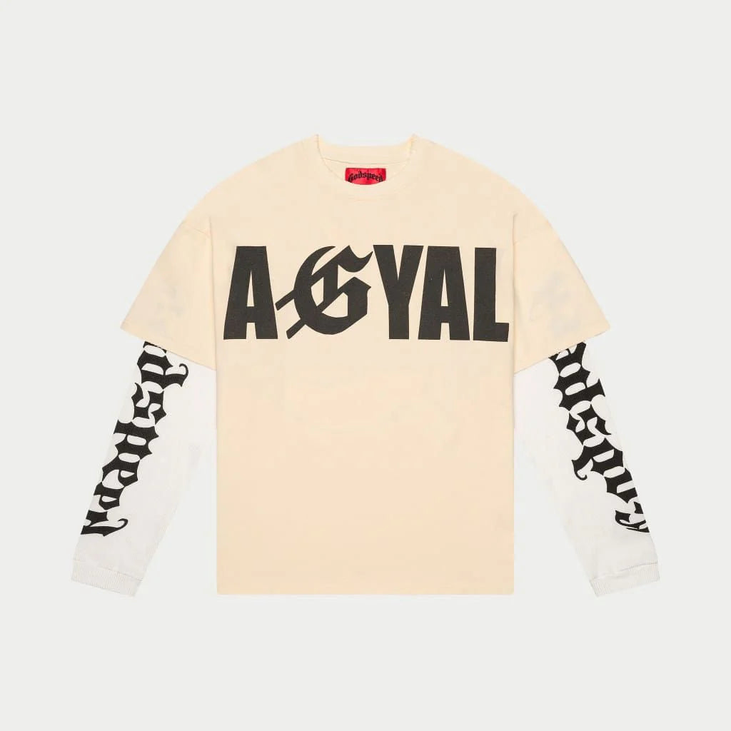 Godspeed Agyal Layered Long Sleeve Shirt Bone
