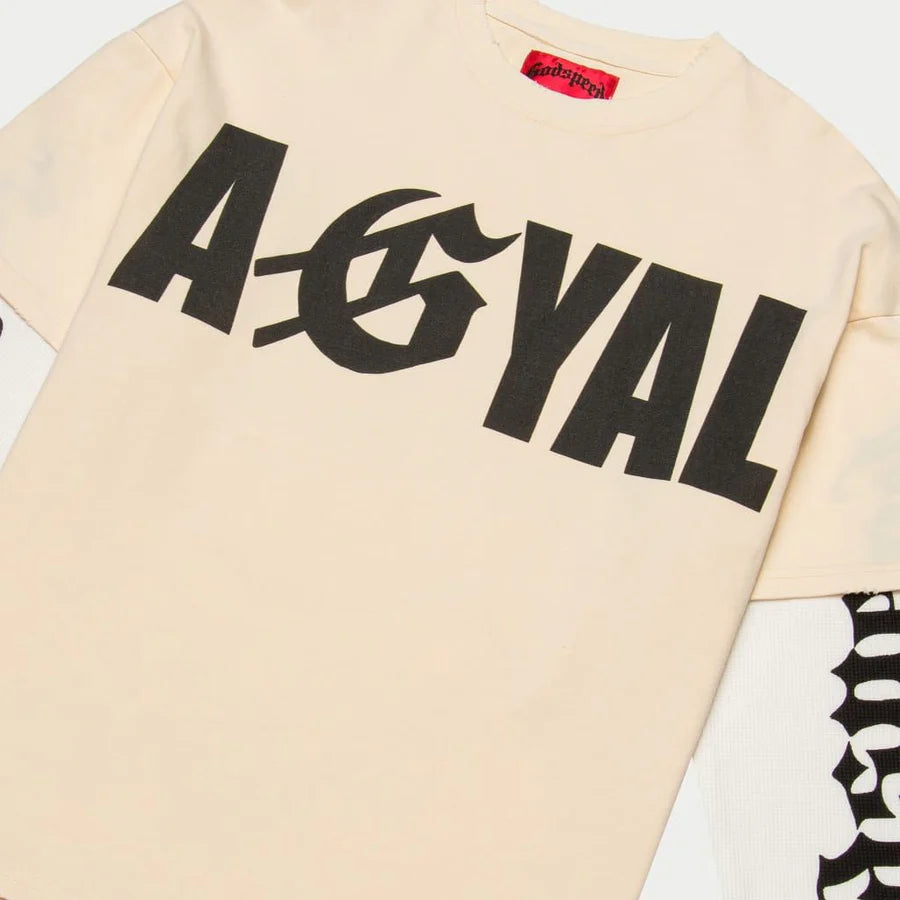 Godspeed Agyal Layered Long Sleeve Shirt Bone