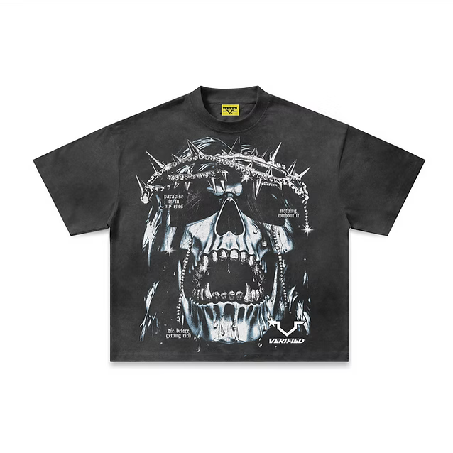Verified Star Before Death Rhinestone T-Shirt