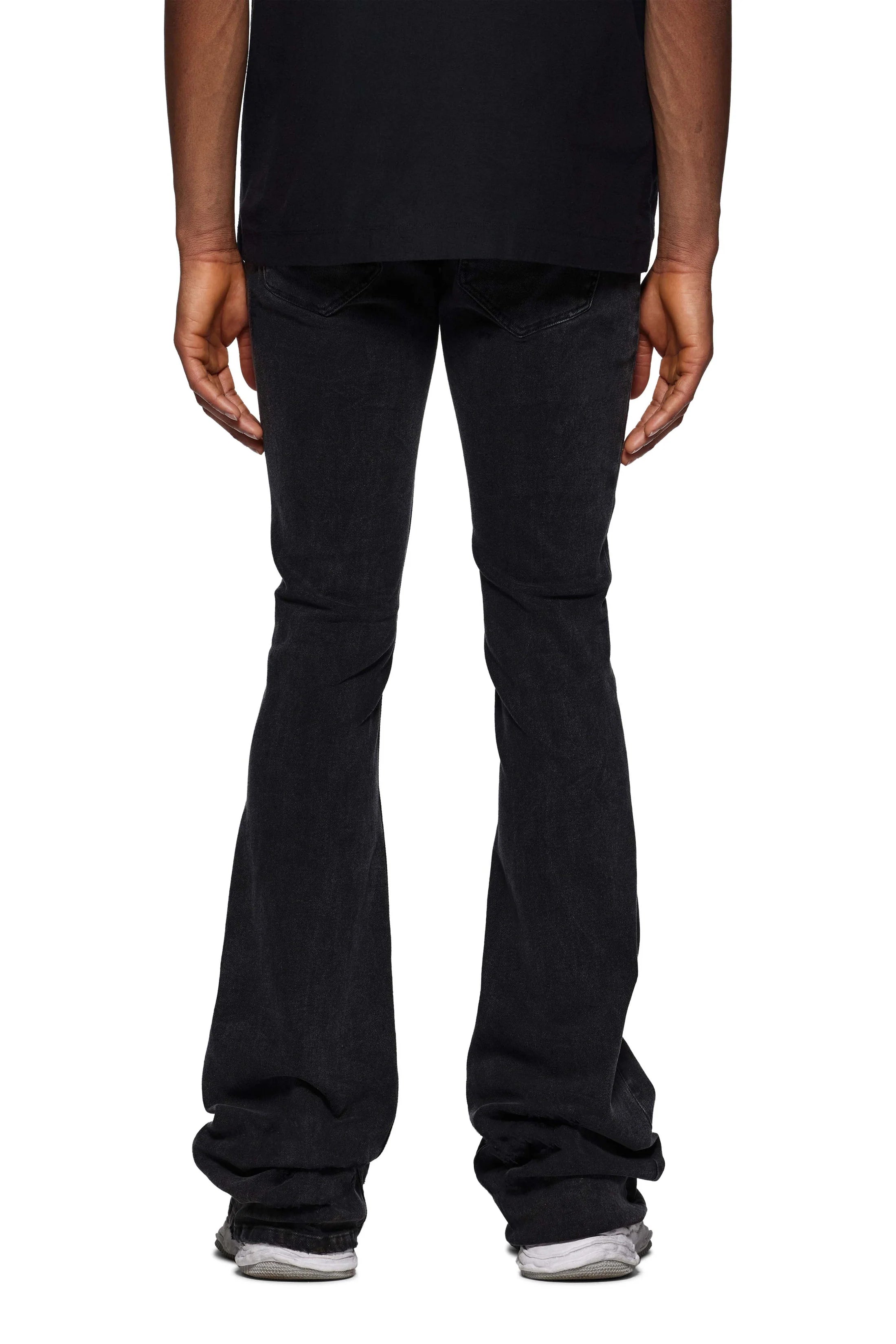 Purple Brand P072 Raw Super Stack Flare Jeans (P072-SSFR424)