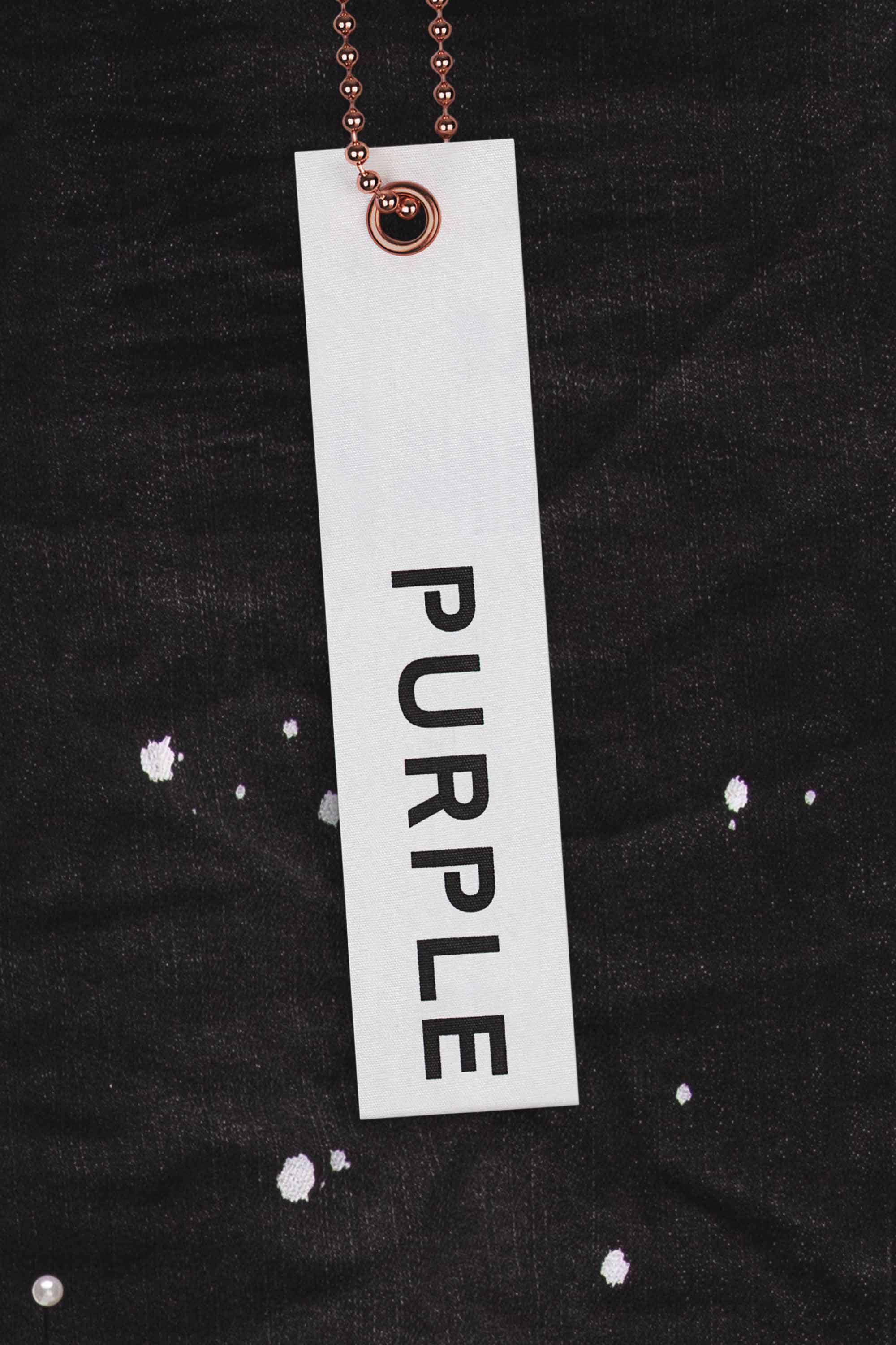Purple Brand P001 Black Overspray Jeans