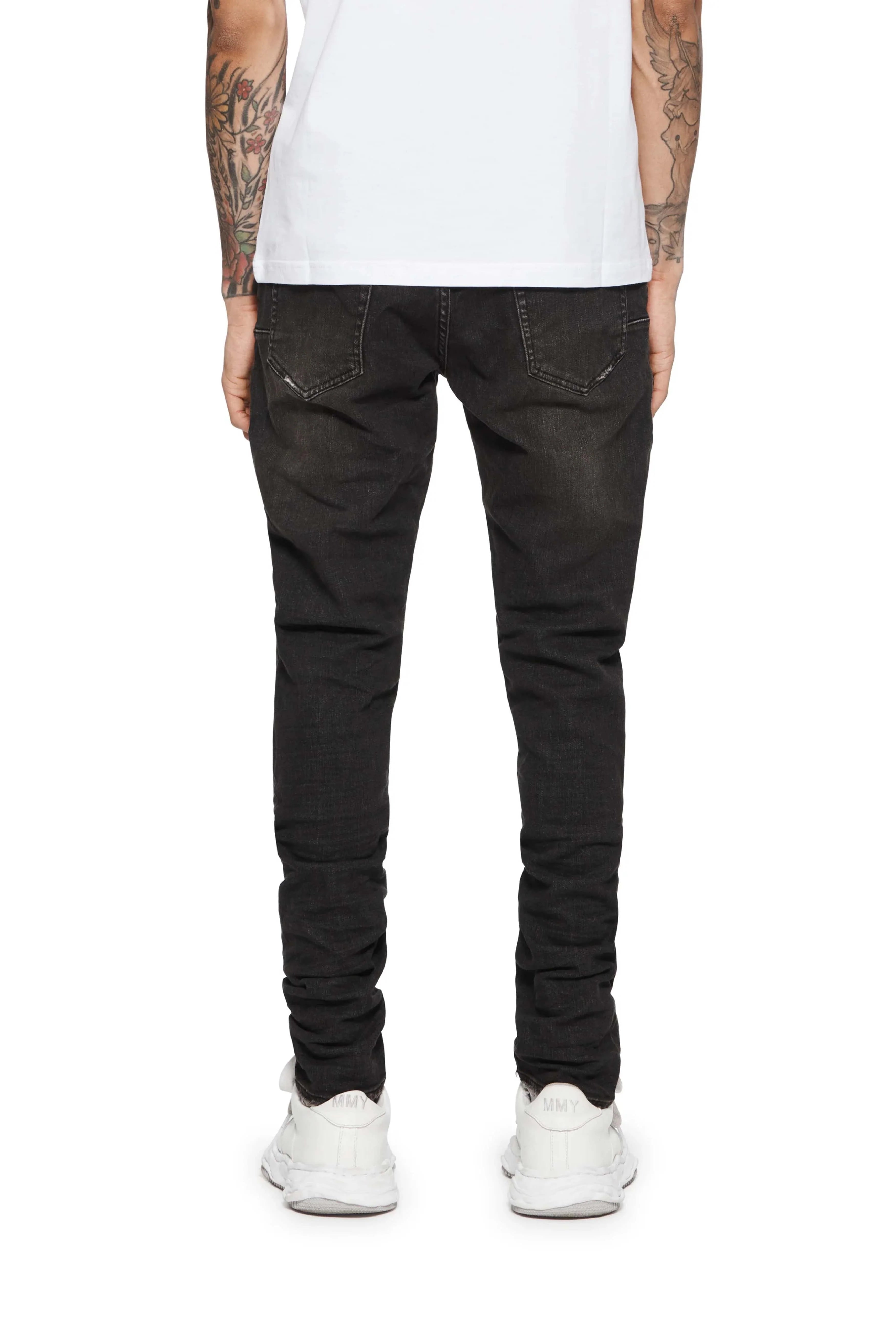 Purple Brand P001 Black Overspray Jeans