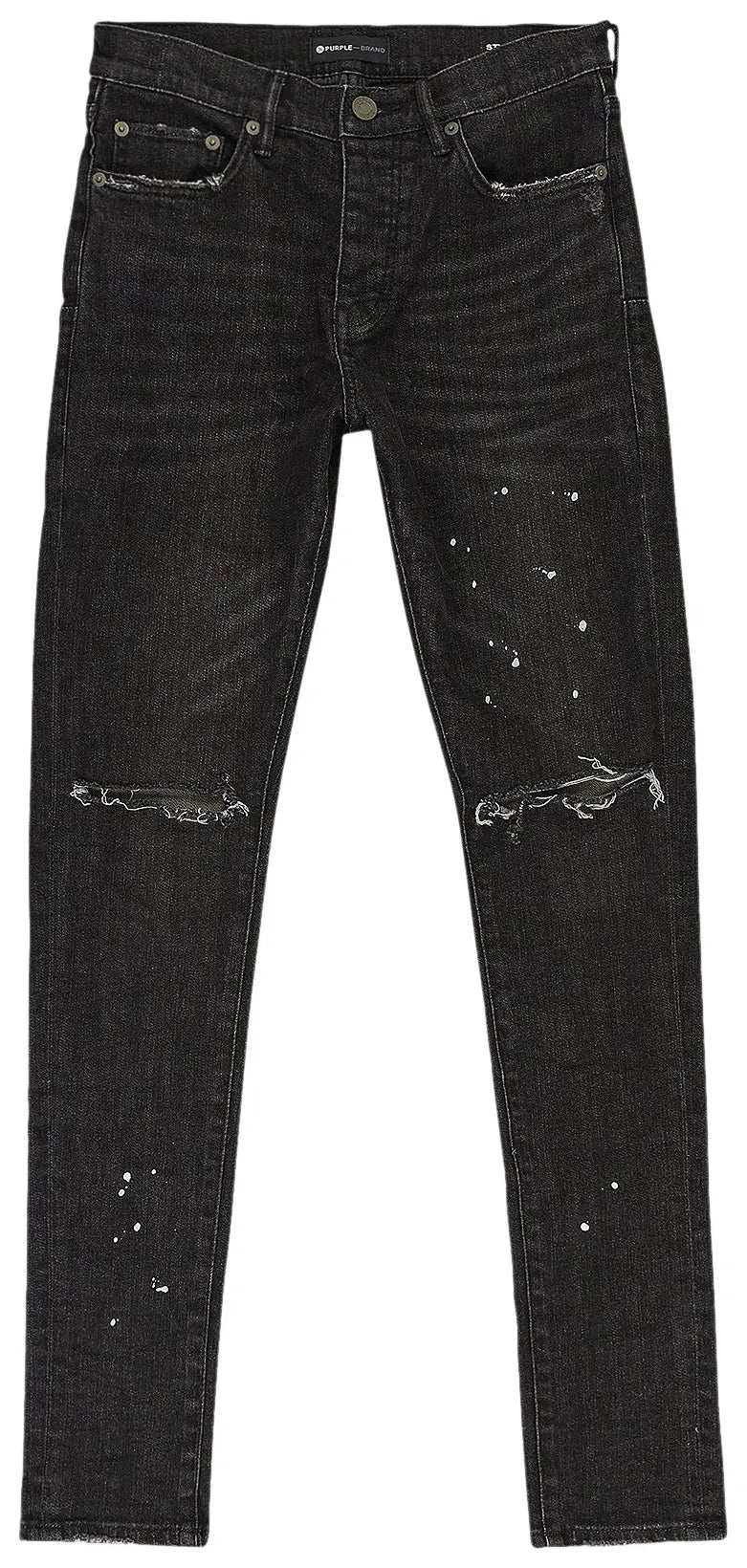 Purple Brand P001 Black Overspray Jeans