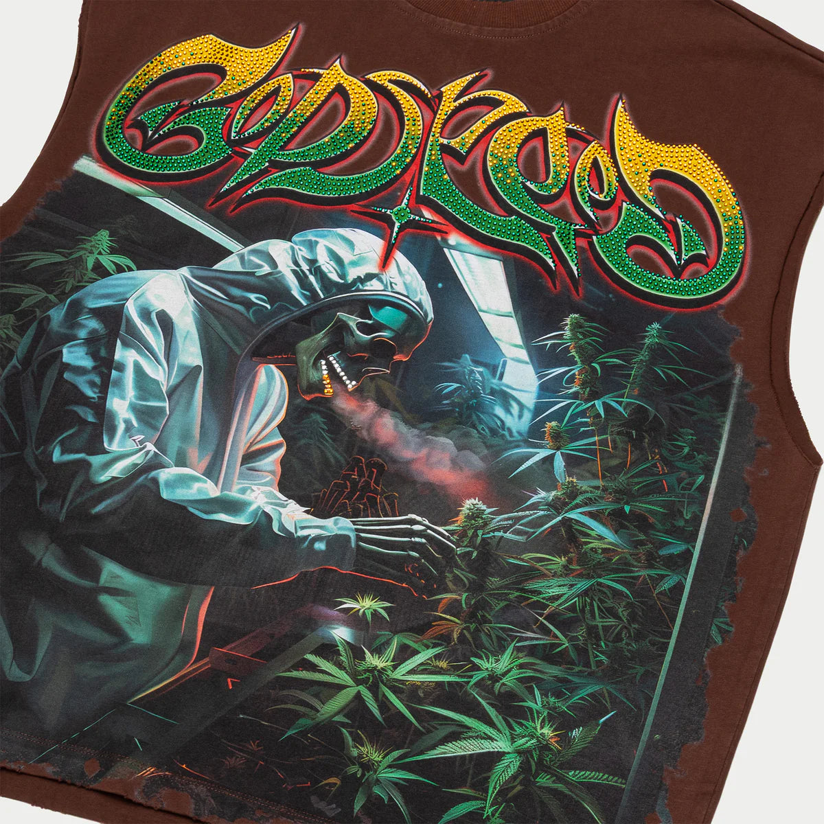 Godspeed Brown Indoor VVS Sleeveless T-Shirt