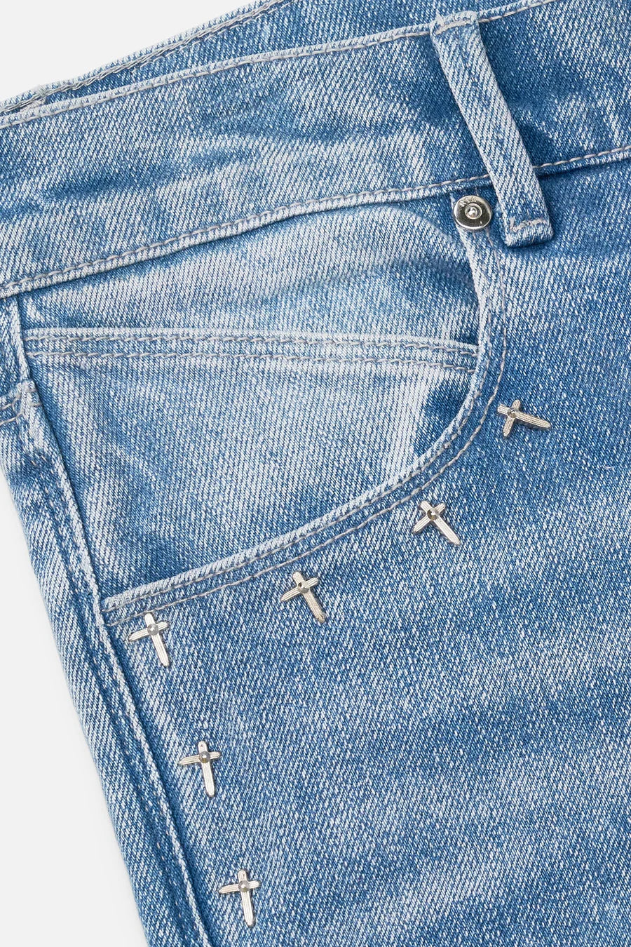 RTA Bryant Ripped Denim Slim Jeans (MF23D671-B1205RPMDB)