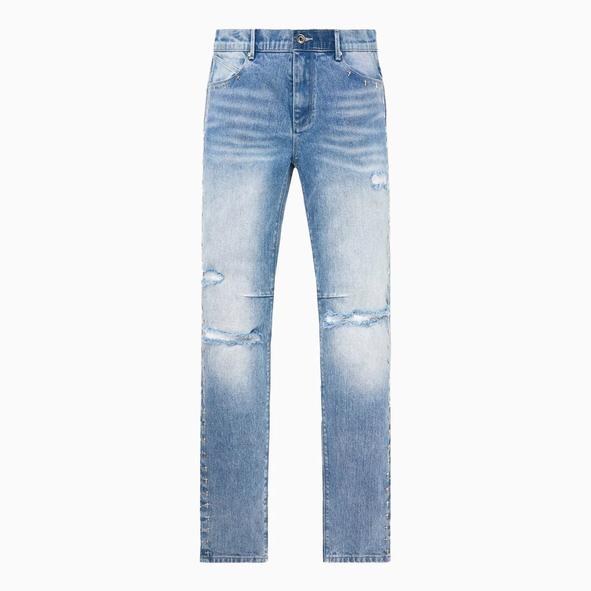 RTA Bryant Ripped Denim Slim Jeans (MF23D671-B1205RPMDB)