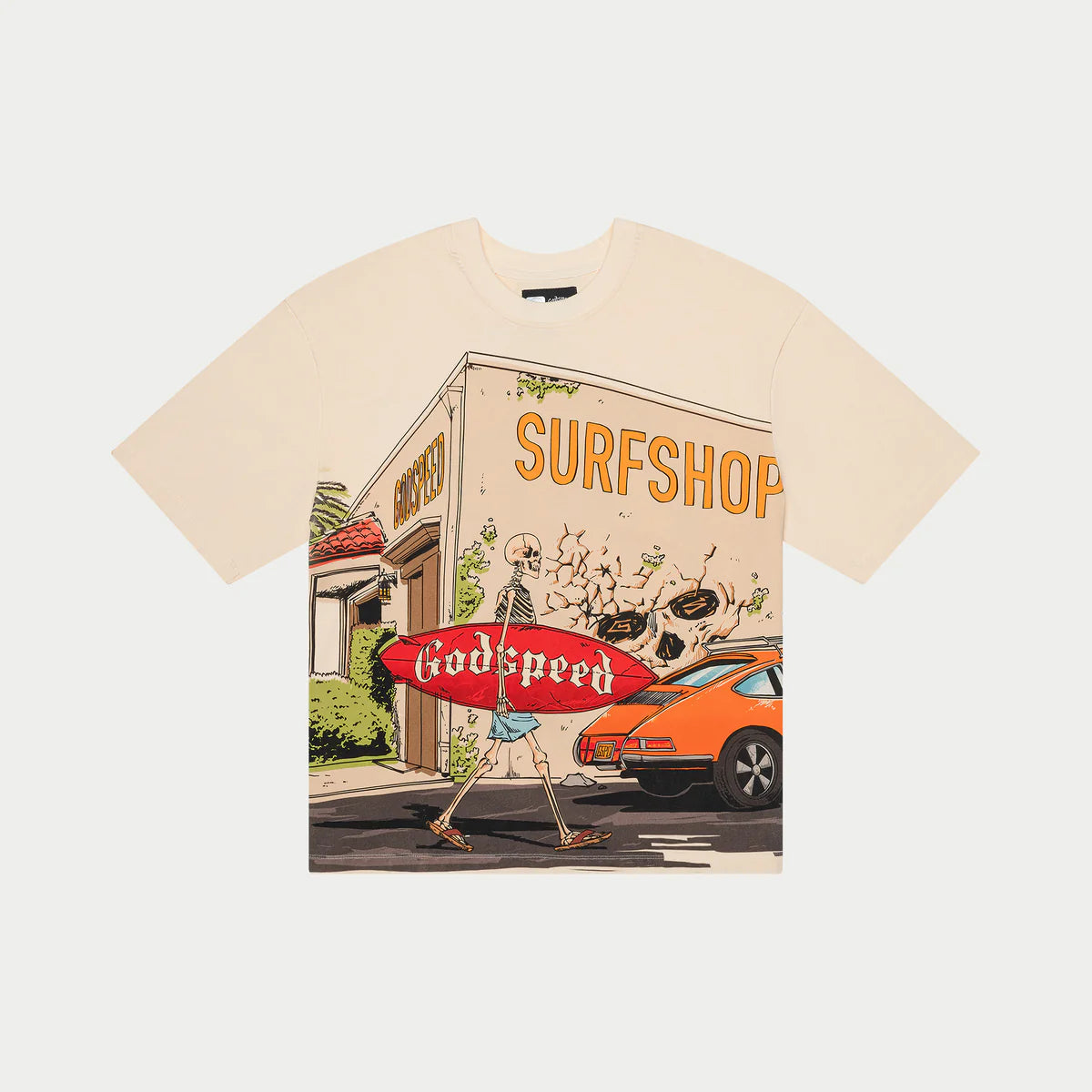 Godspeed Surf Shop T-Shirt Bone