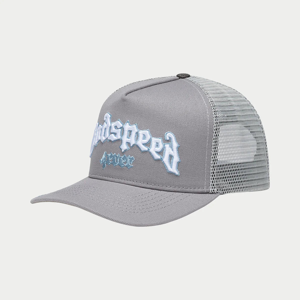 Godspeed Forever Trucker Hat Cool Grey
