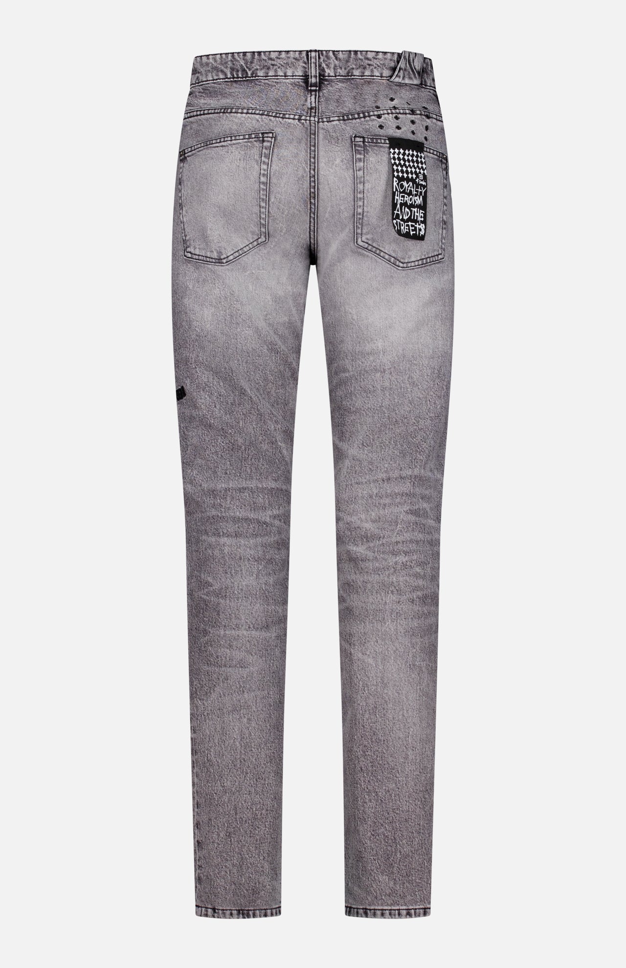 Ksubi Chitch Smoke Scatter Slim Fit Jeans in Gray (MSP25DJ023)