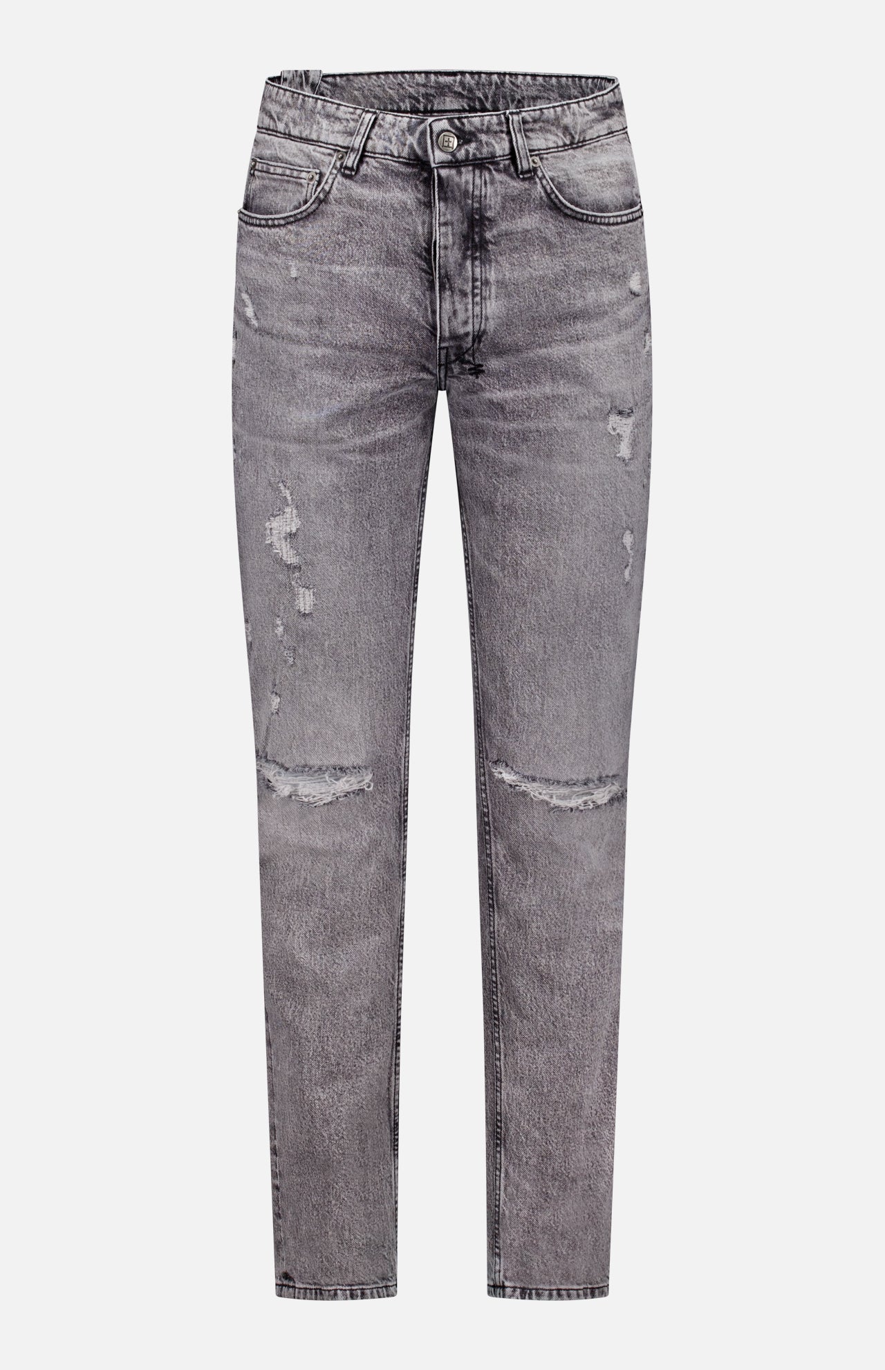 Ksubi Chitch Smoke Scatter Slim Fit Jeans in Gray (MSP25DJ023)