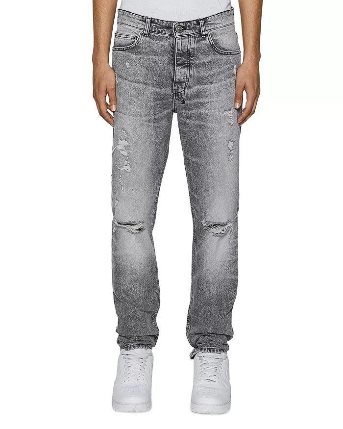Ksubi Chitch Smoke Scatter Slim Fit Jeans in Gray (MSP25DJ023)