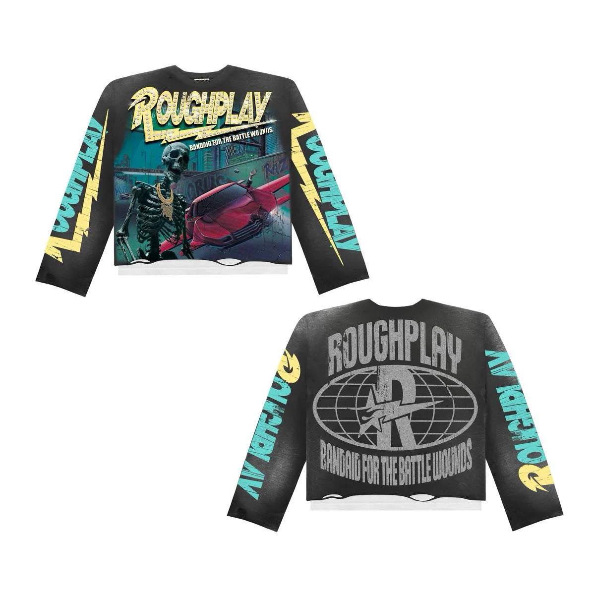 Roughplay Flyers Long Sleeve T-Shirt Dark Gray