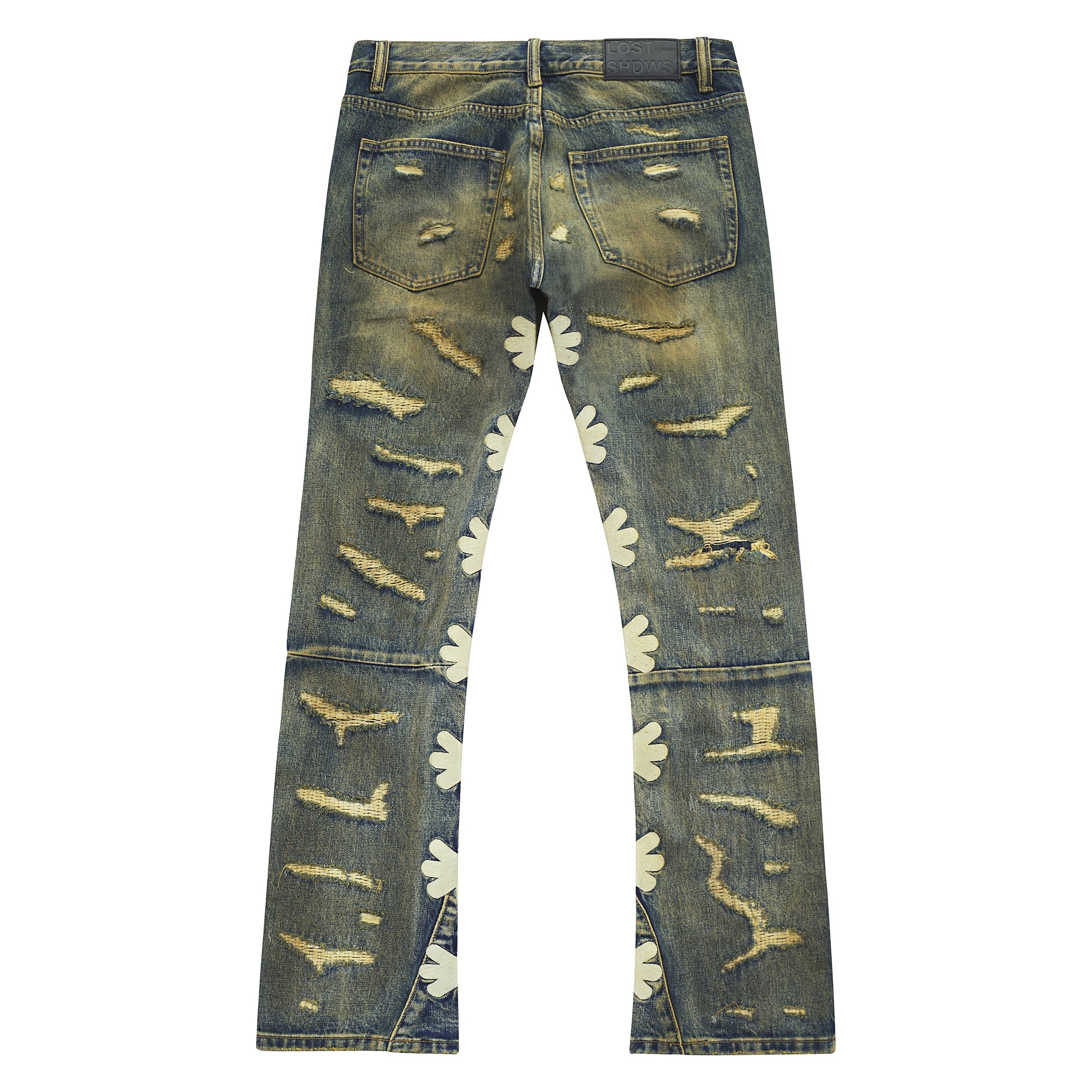 LOSTSHDWS DSTRY SUN LOGO DIRTY DENIM (SAND)