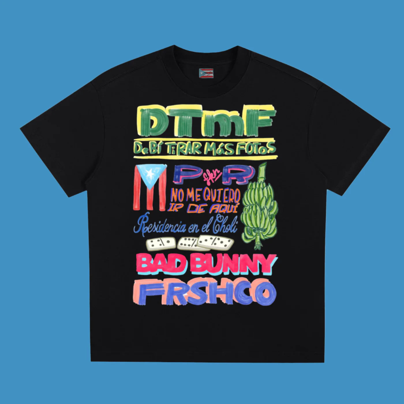 Bad Bunny Navy DTMF T-Shirt