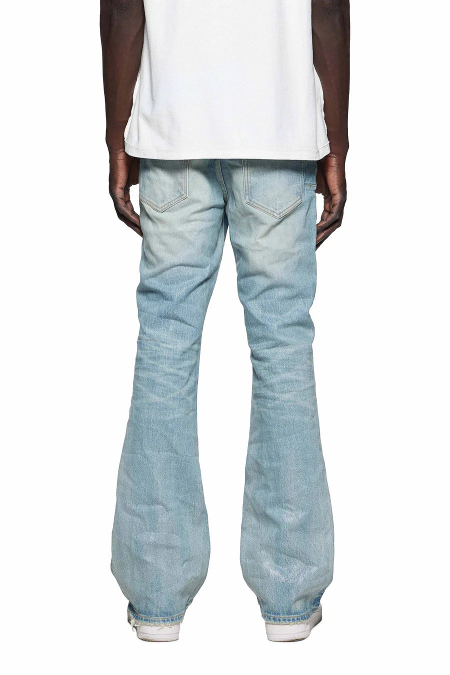Purple Brand Low Rise Flared Leg Pinner Coated Vintage Jean (P004-TPLG125)