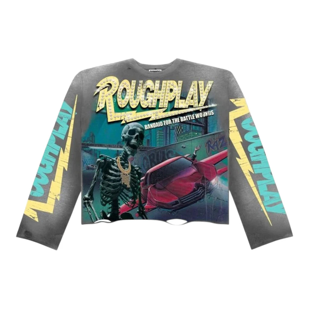 Roughplay Flyers Long Sleeve T-Shirt Light Gray