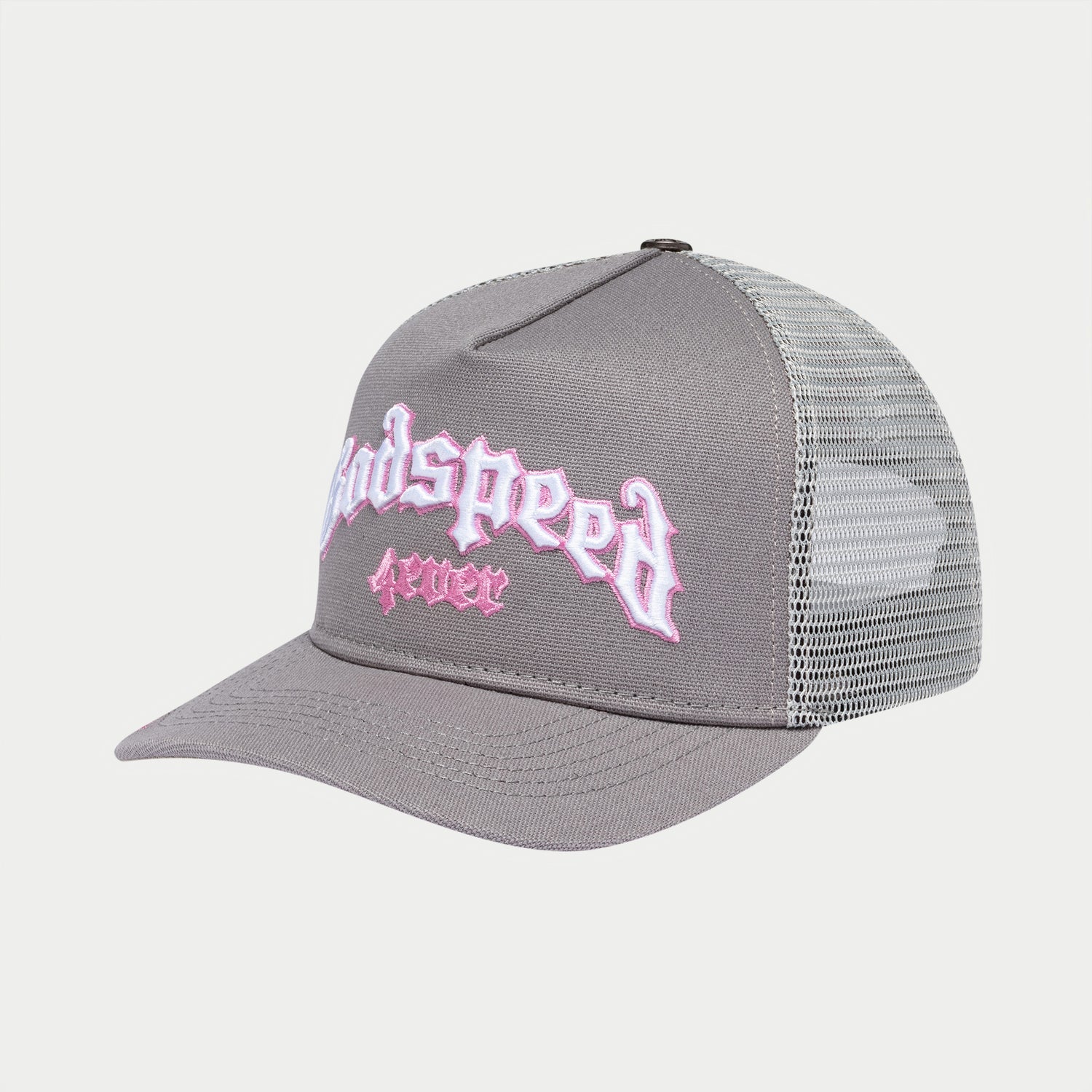 Godspeed Forever Trucker Hat Grey/Pink