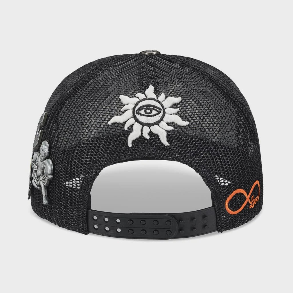Godspeed GS Forever Premium Leather Trucker Hat Black