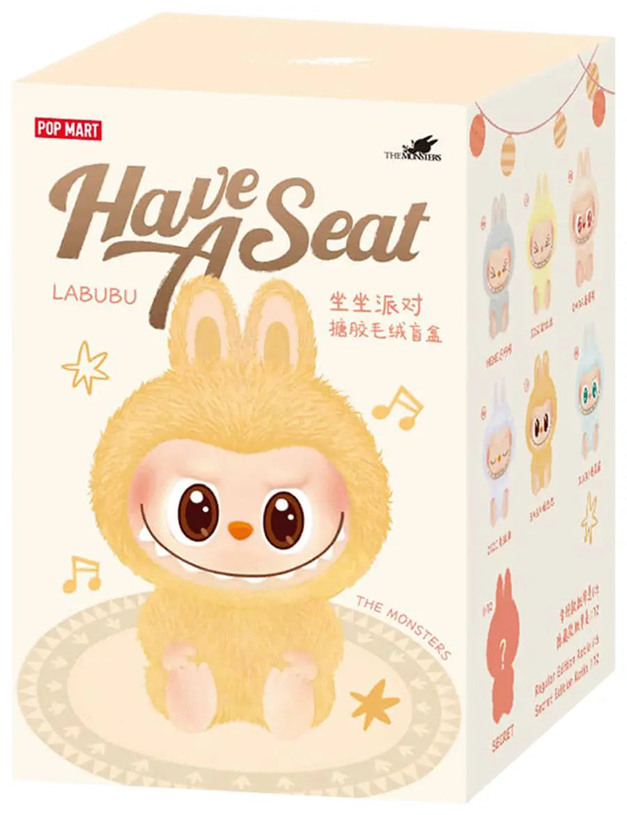 Pop Mart Labubu: THE MONSTERS Have a Seat Vinyl Plush Sealed Single Blind Box Mystery