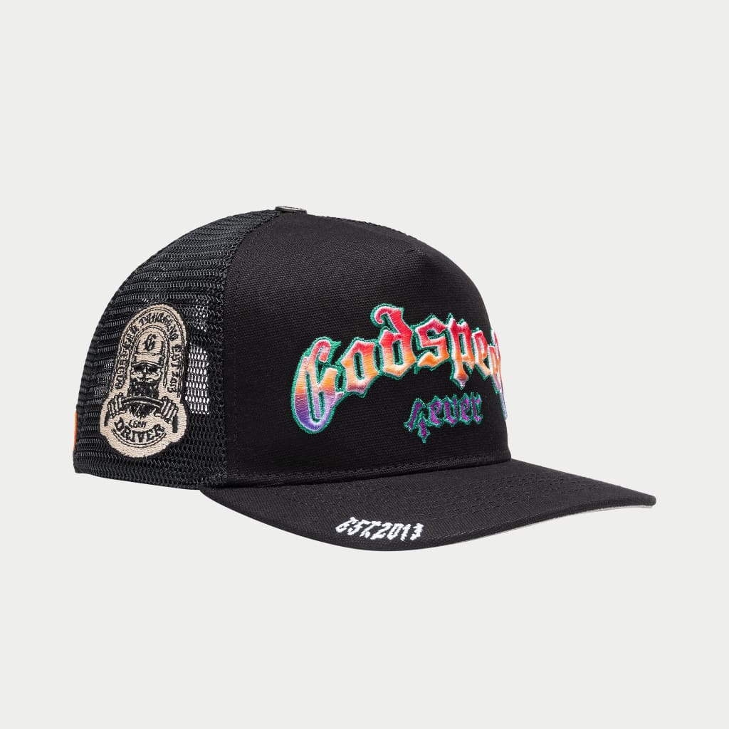 Godspeed Forever Trucker Gradient Hat Hawaiian