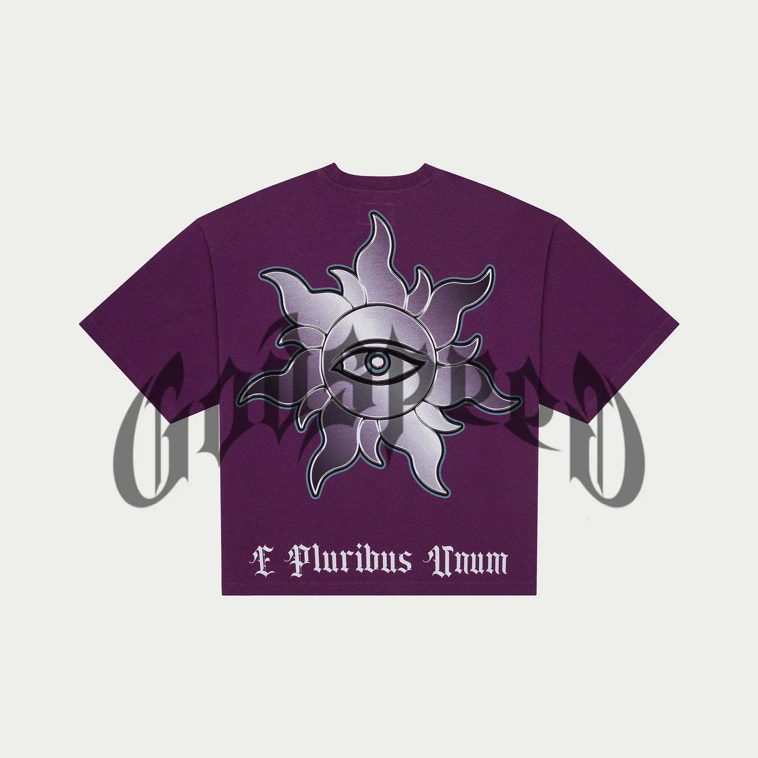 Godspeed JFK to MIA T-Shirt Purple Wash