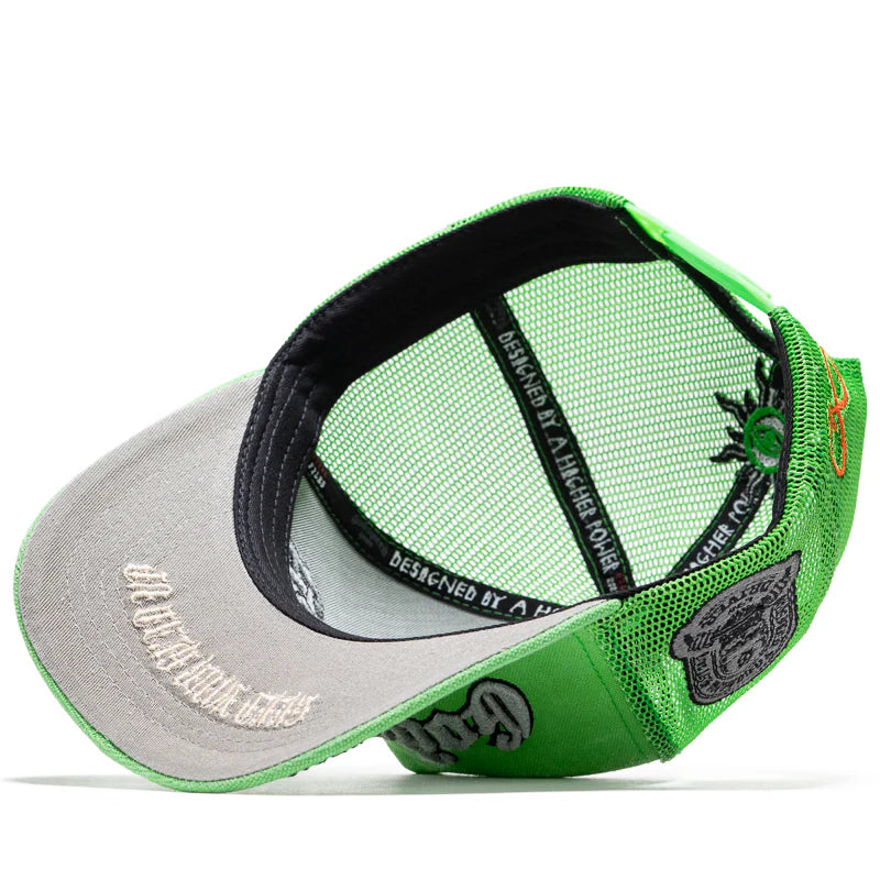Godspeed Forever Trucker Hat Lime Green