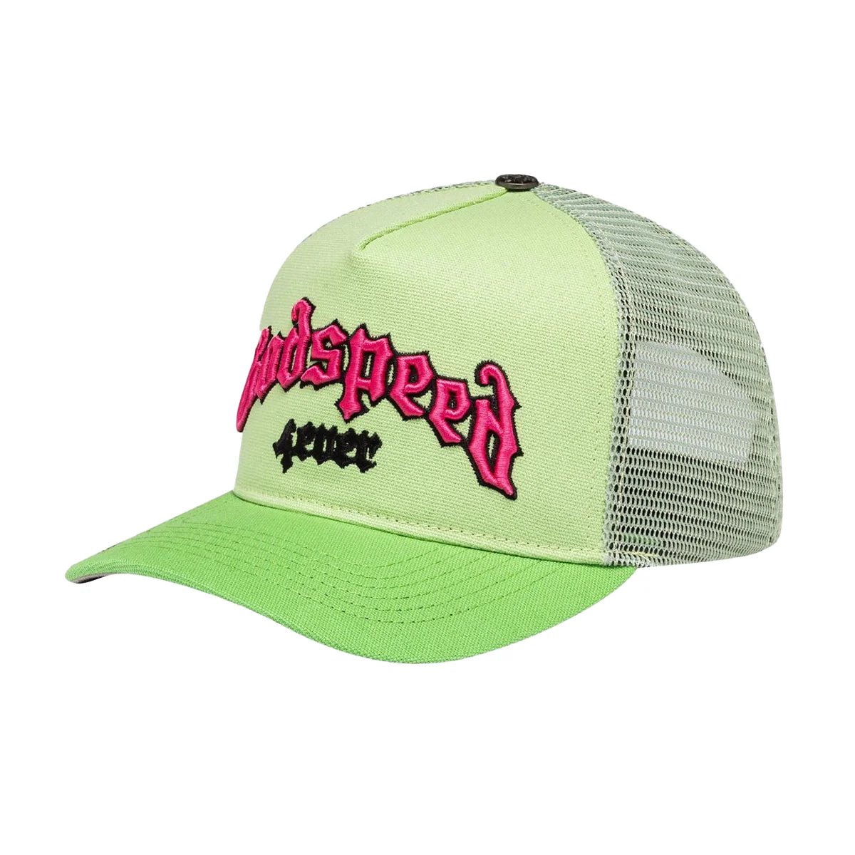 Godspeed Forever Trucker Hat Lime/Pink