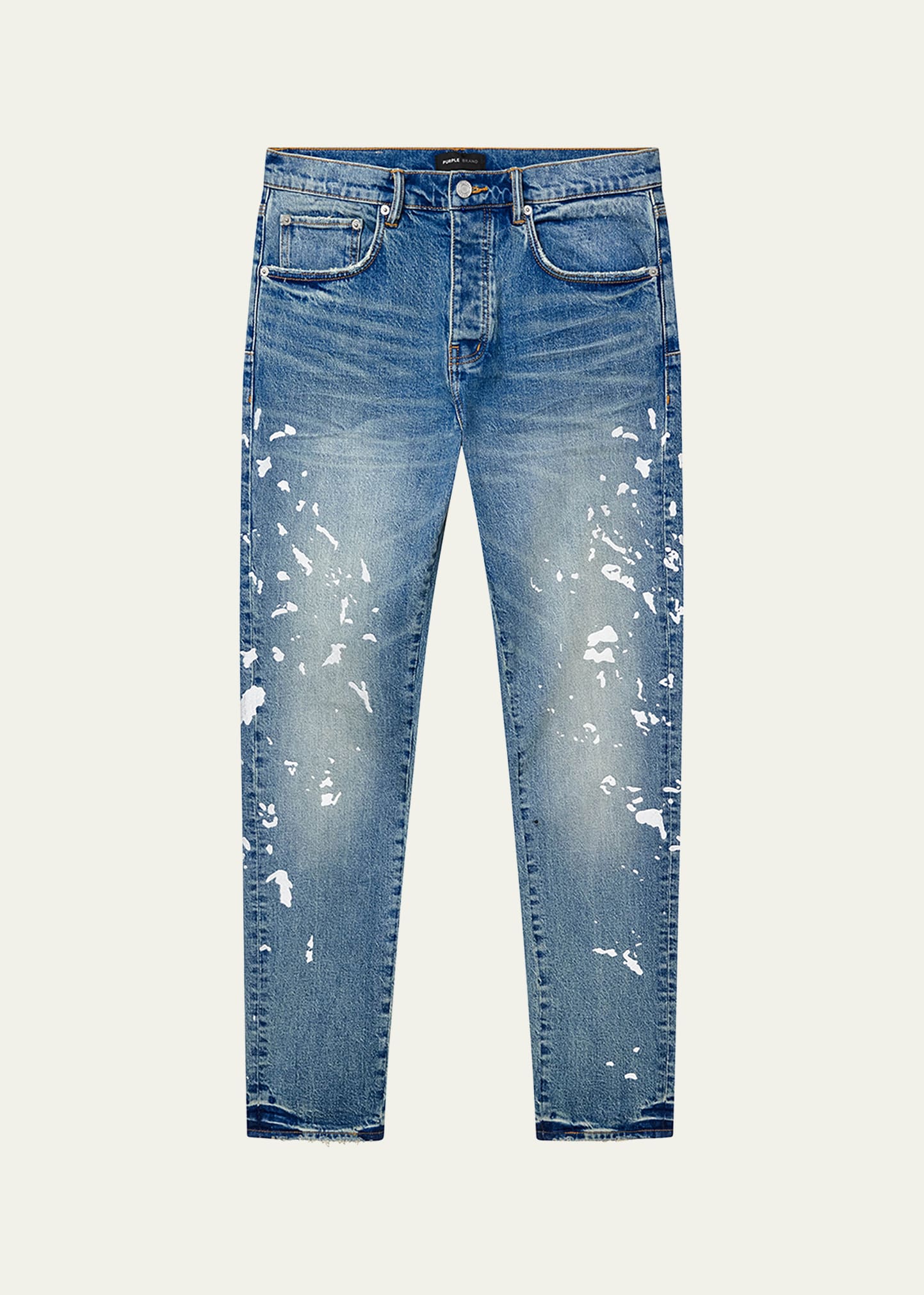 Purple Manganese Paint Slim-Straight Jeans