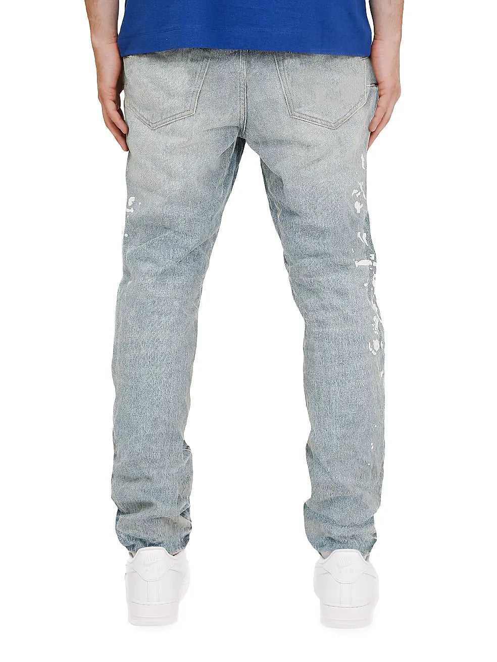Purple Manganese Paint Slim-Straight Jeans