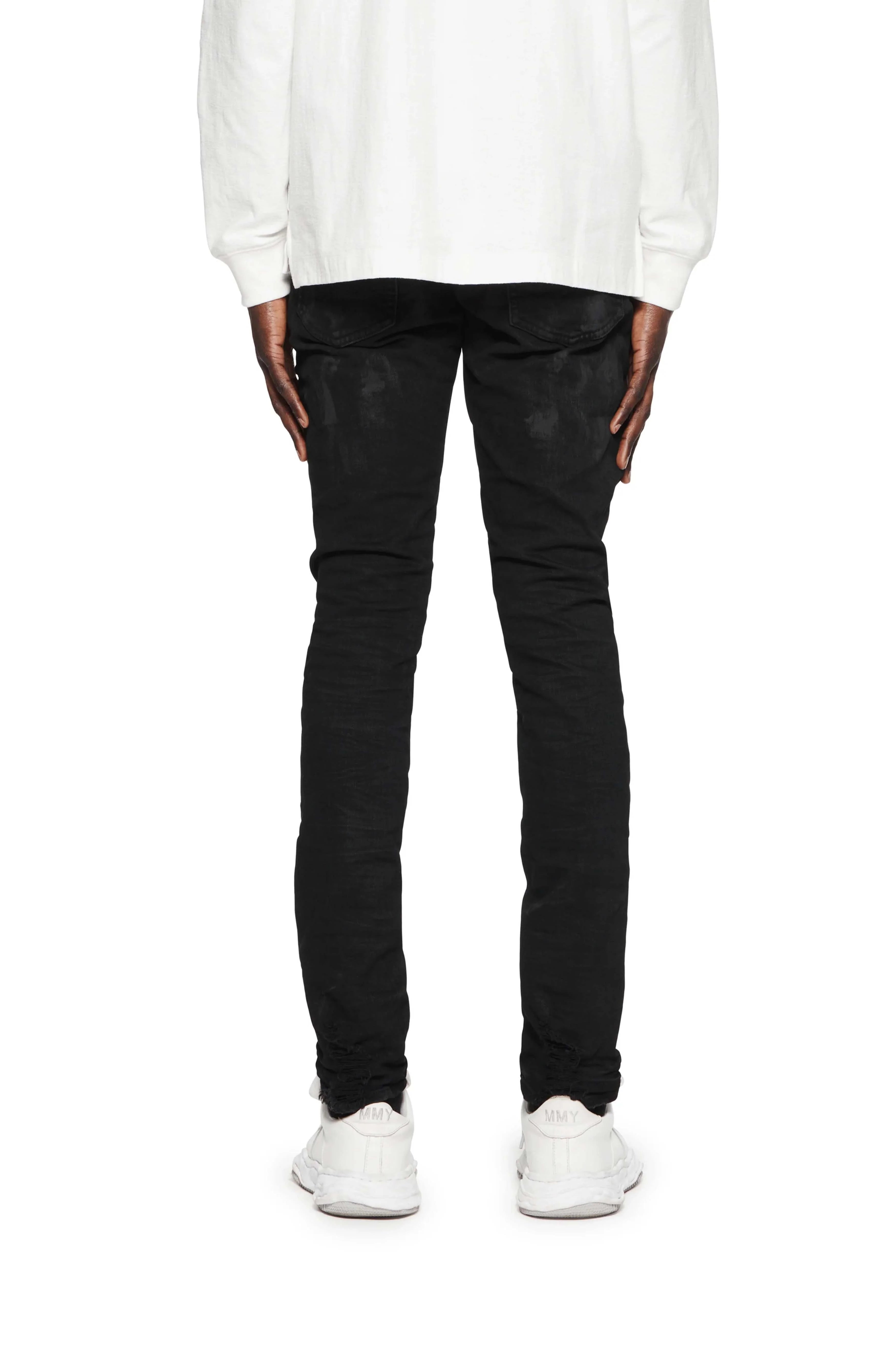 Purple Brand P001 Black Oil Spill Jeans (P001-BOP)