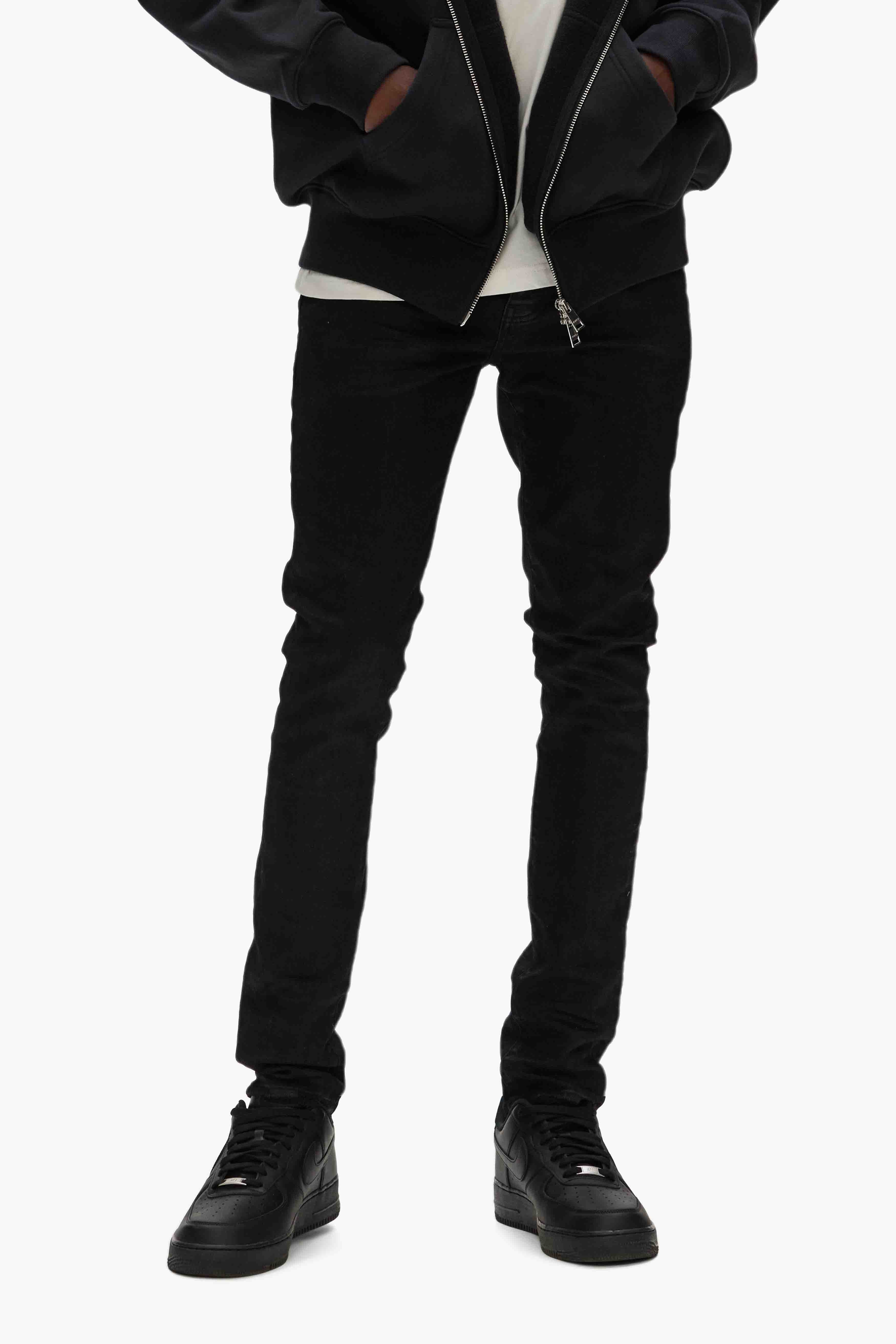 Purple Brand P001 Black Resin 3/D Jeans (P001-BLR)