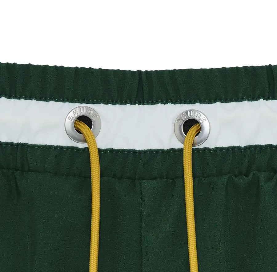Rhude Logo Basketball Swim Short Forest Green/Black/White