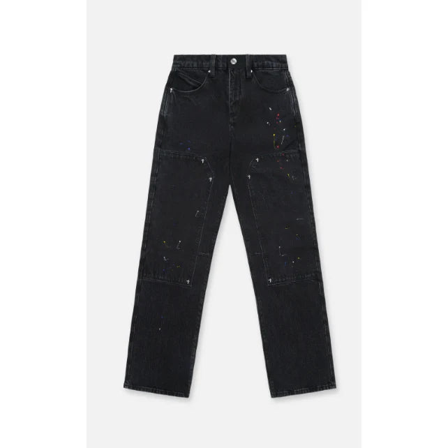 RTA Ricardo Black Tri Paint Jeans (MRLDD888-B1838BKTRI)