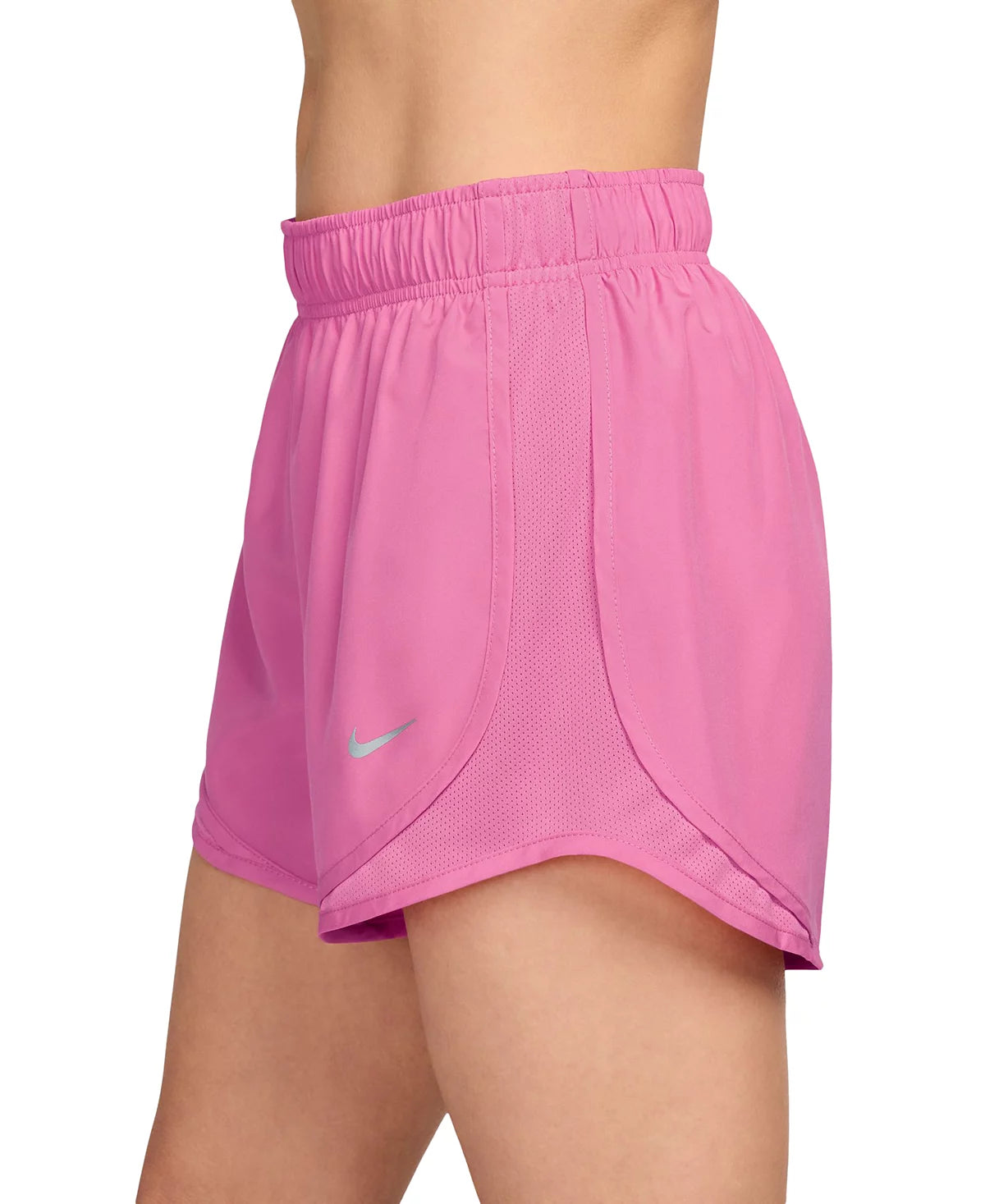 Nike Women's Pink Tempo Dri-FIT Mid Rise Running Shorts CU8890-686