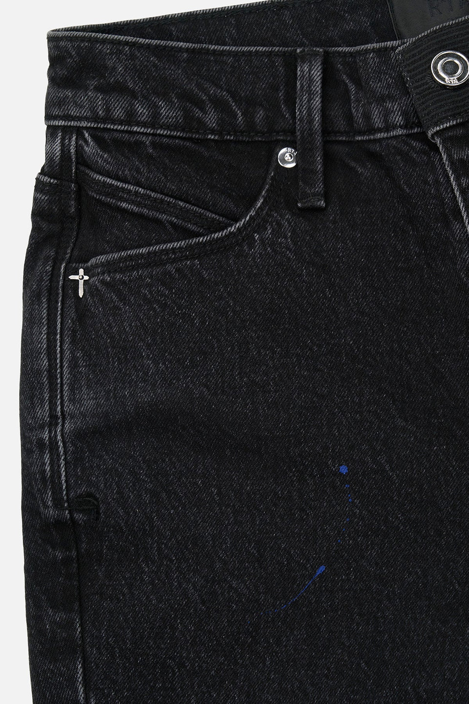 RTA Olivier Skinny Jean Black Tri Paint (MRLDD888-B1838BKTRI)