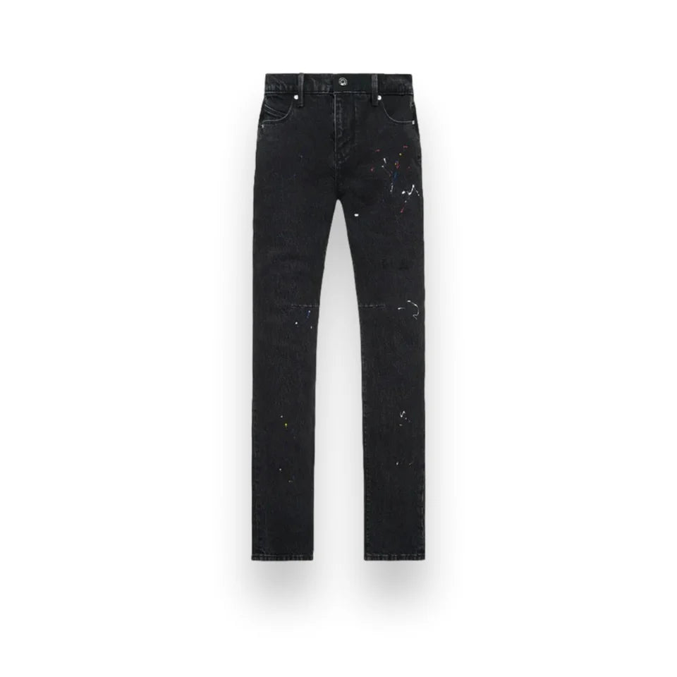 RTA Olivier Skinny Jean Black Tri Paint (MRLDD888-B1838BKTRI)