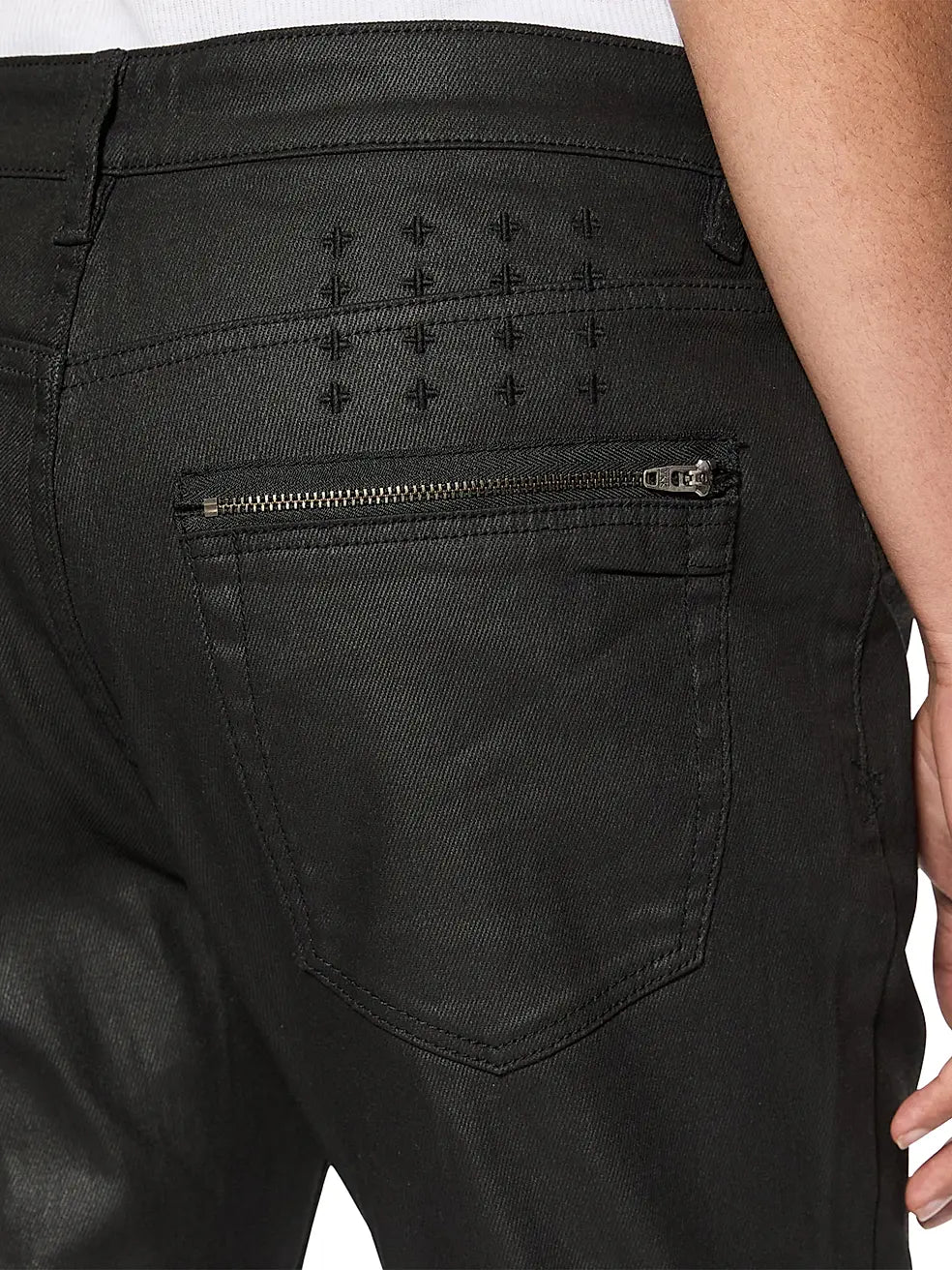 Ksubi Van Winkle Waxed Caged Jeans (MPS25DJ031)