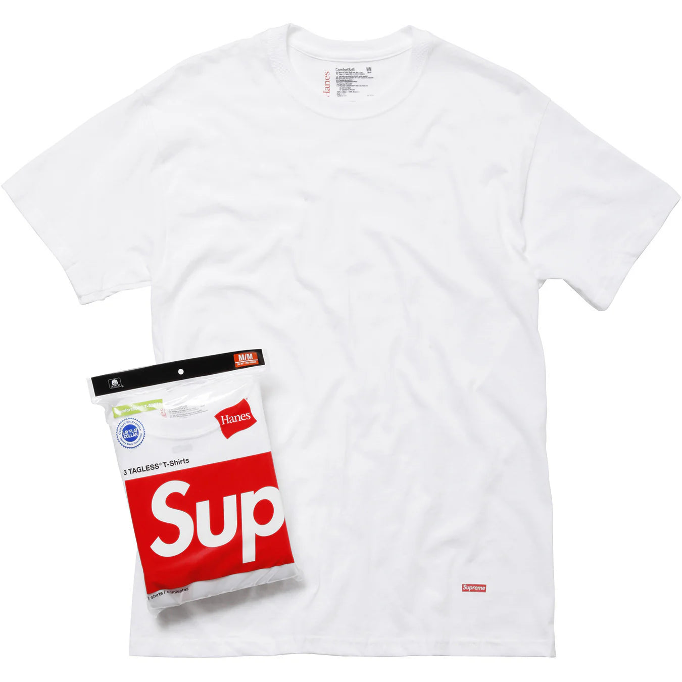 Supreme Basic Hanes T Shirt (3 Pack) White