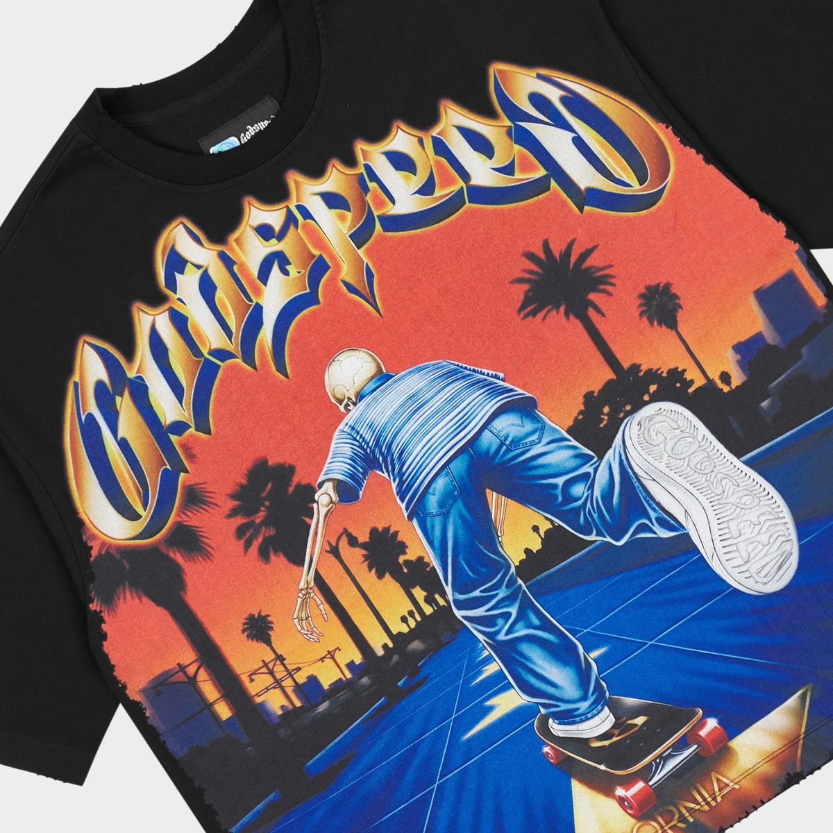 Godspeed Kick Push Black T Shirt