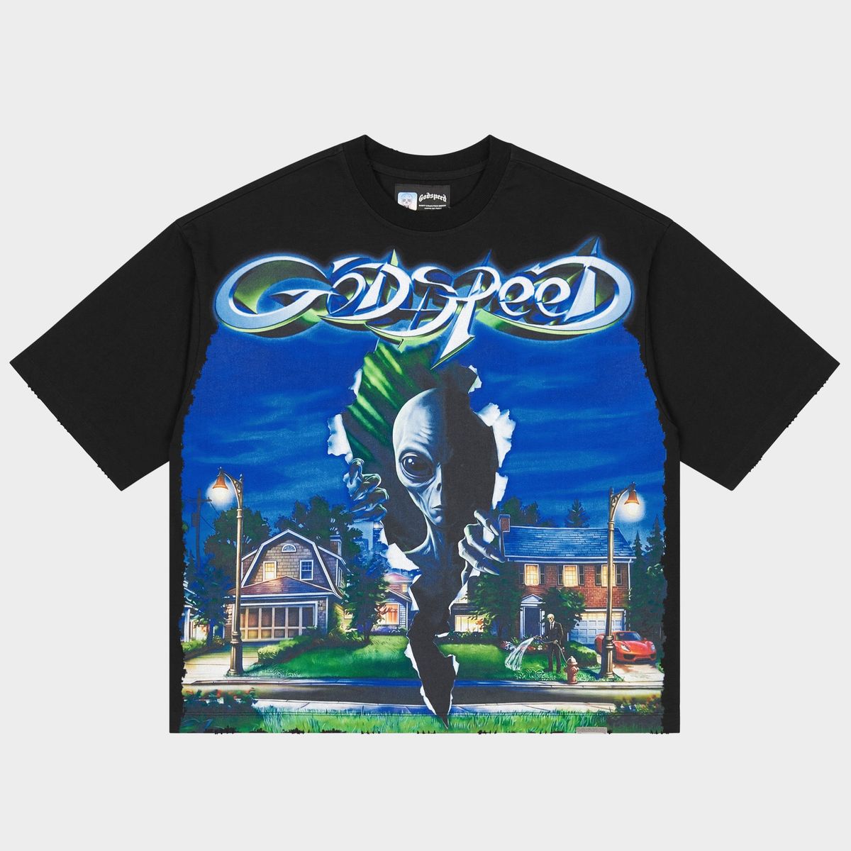 Godspeed Neighborhood Watch T-Shirt In Black