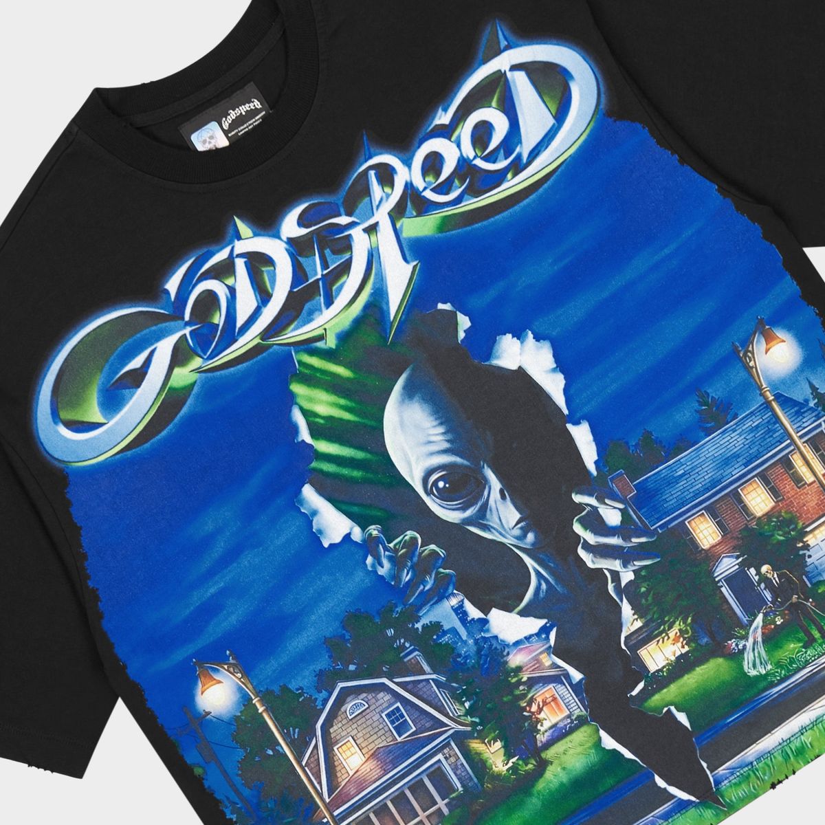 Godspeed Neighborhood Watch T-Shirt In Black