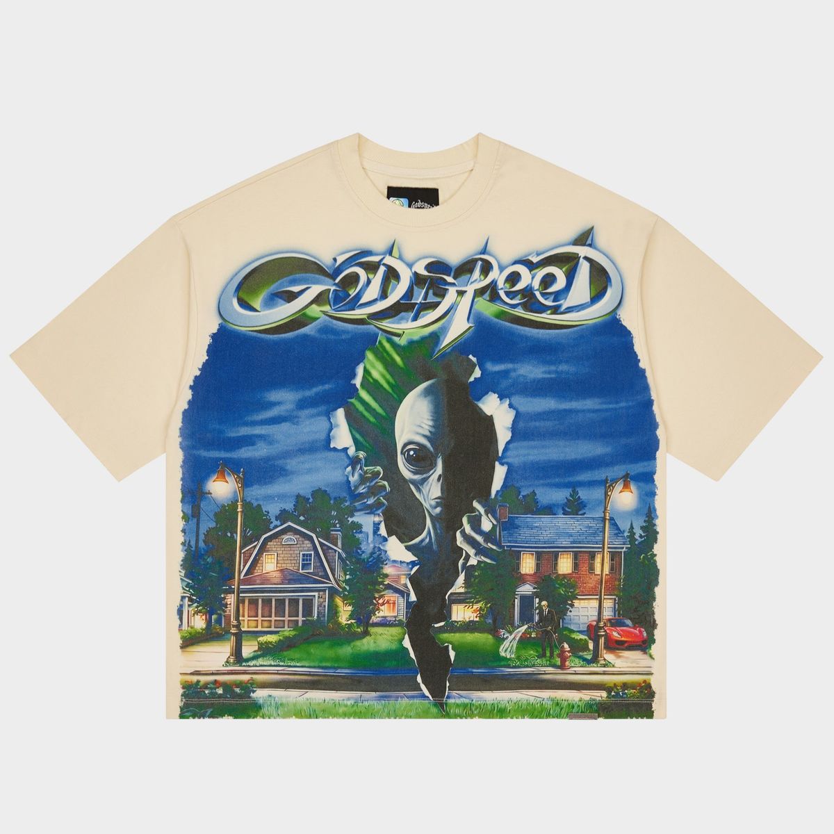 Godspeed Neighborhood Watch Bone T Shirt
