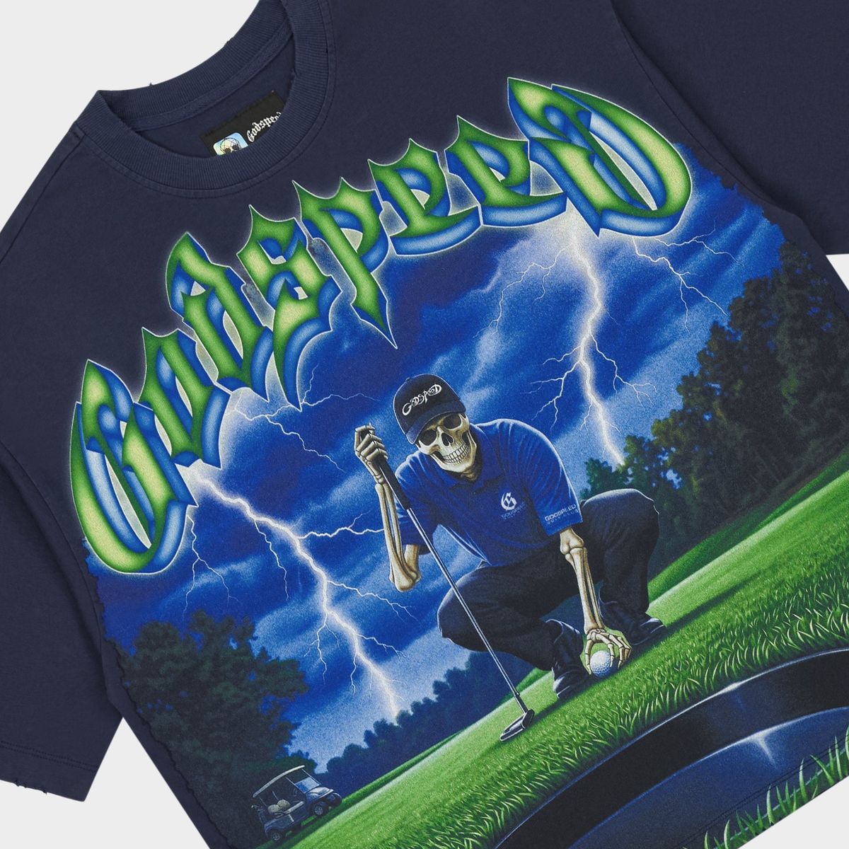 Godspeed No Mulligans Navy T Shirt