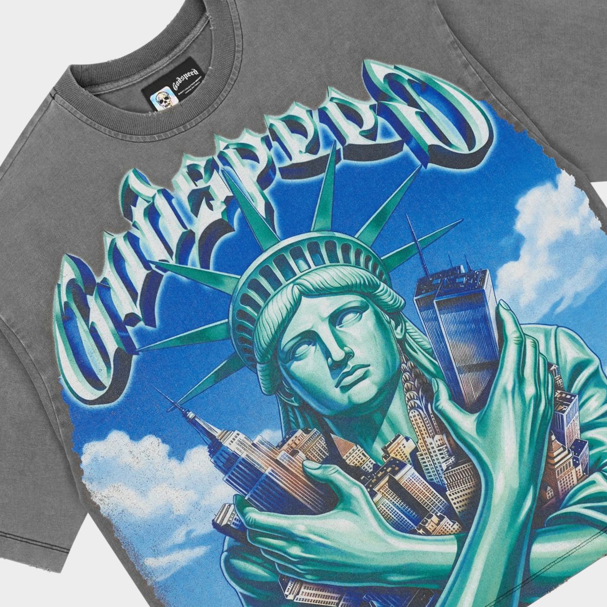 Godspeed Empire Guardian Grey T Shirt