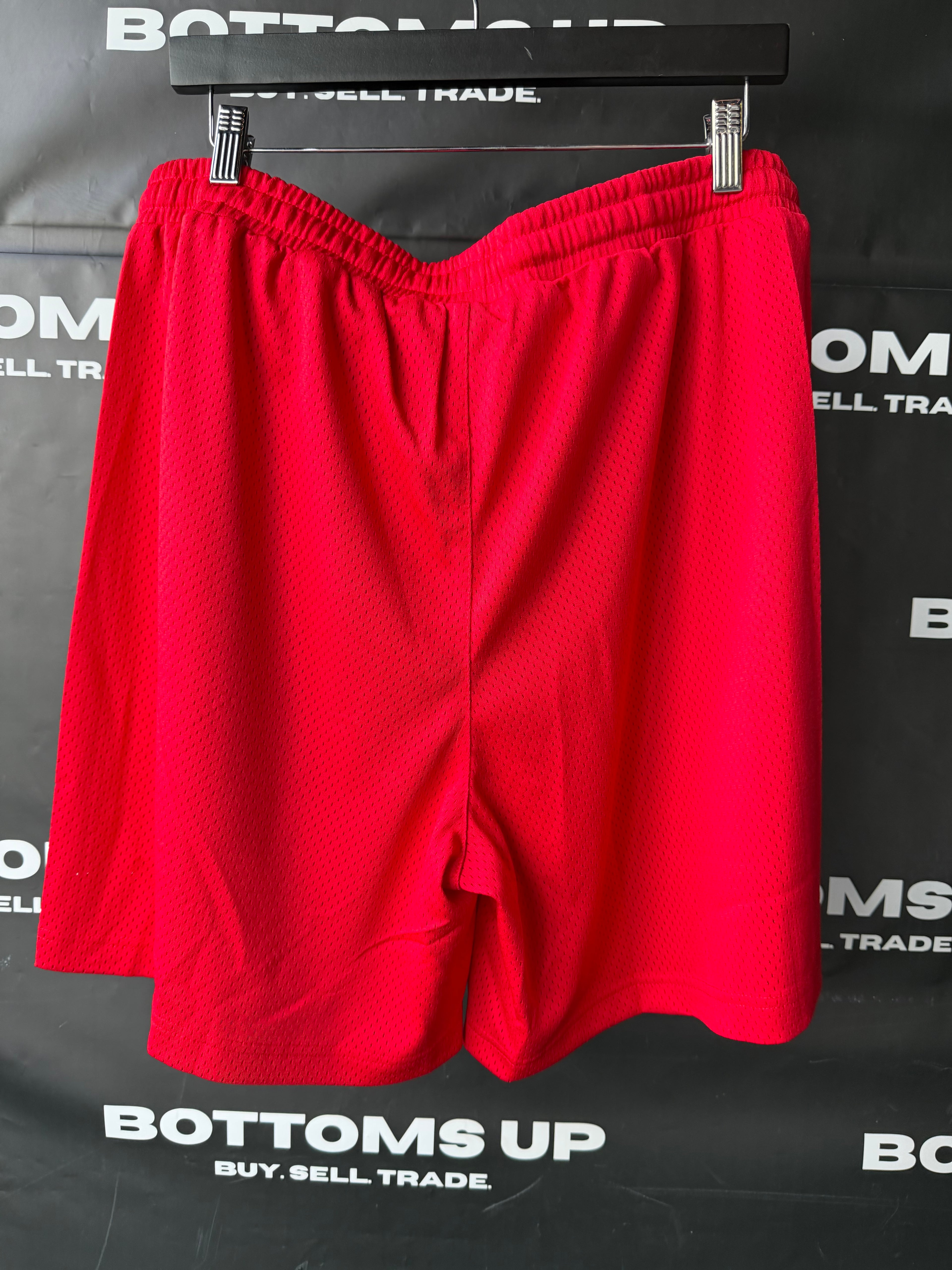 Verified Star Signature Shorts With Rhinestones In Red