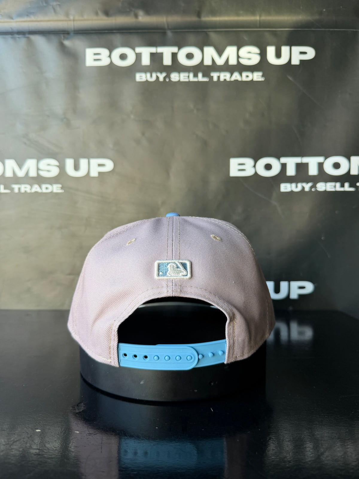 New York Mets New Era 9FIFTY Snapback Hat In Grey / Blue