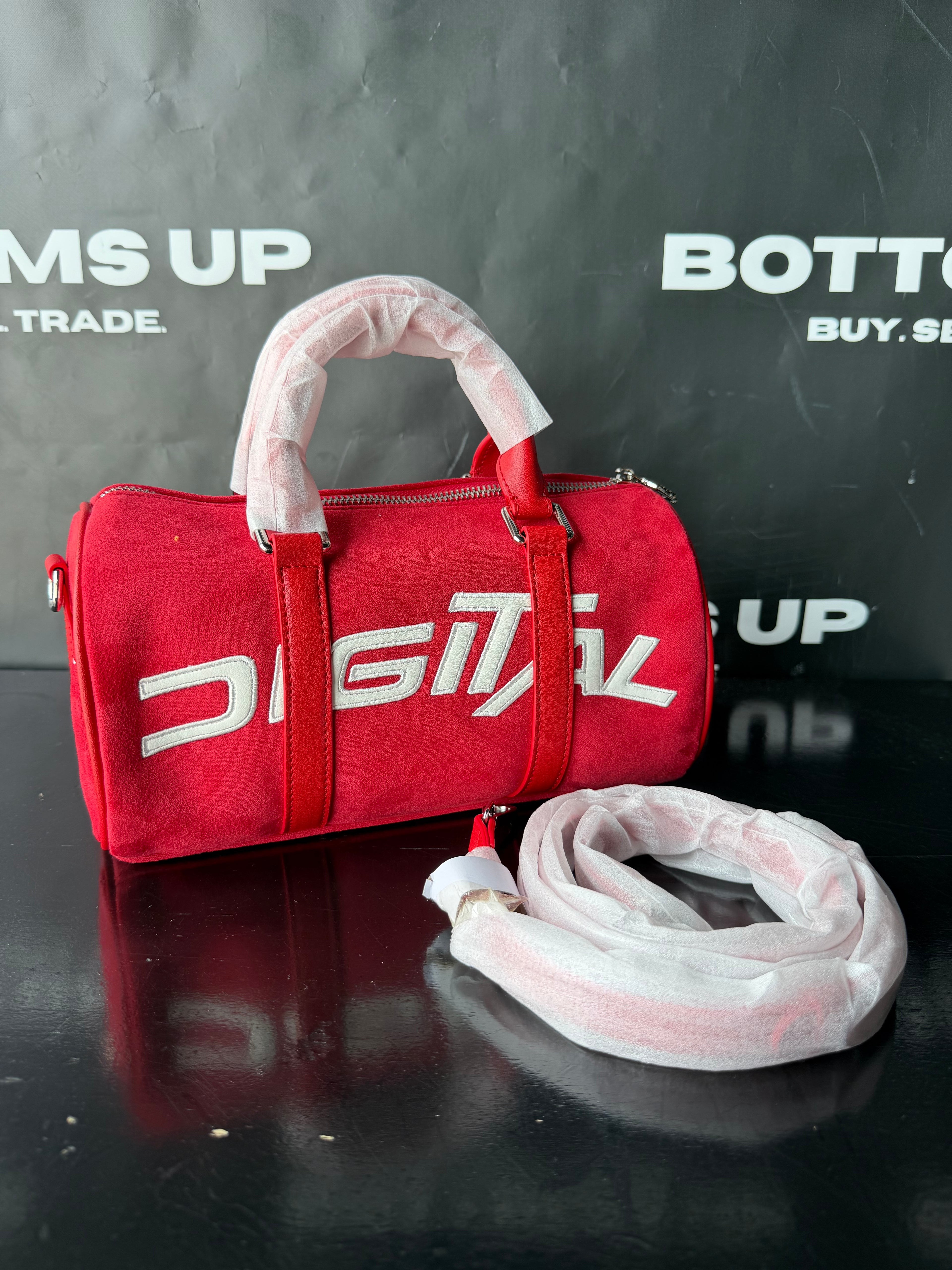 Digital Mini Duffle Bag In Red
